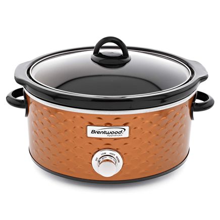 View product details for Brentwood 4.5-Qt. Scallop Pattern Slow Cooker