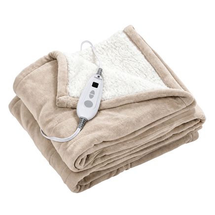 View product details for Ultra-Soft Plush Sherpa Digital Heated Throw By OakRidge™