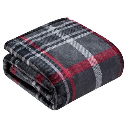 View product details for Midnight Plaid Micro Plush Throw