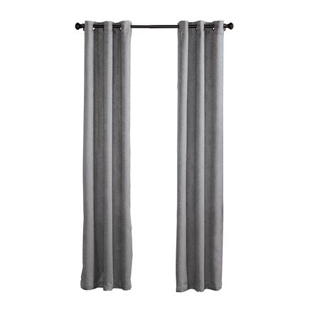View product details for Crosshatch Textured Blackout Grommet Panel Pair