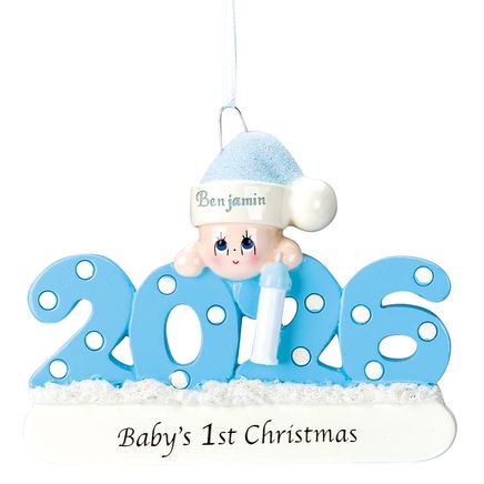 View product details for Personalized 2026 Baby's First Christmas Ornament