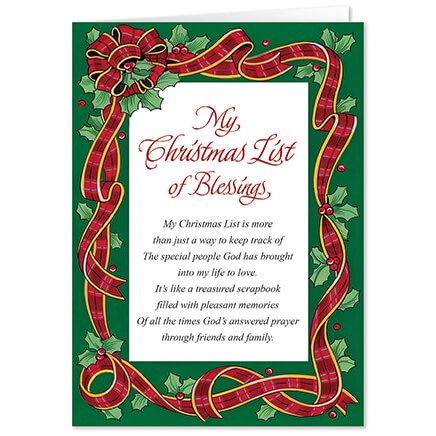 Personalized My Christmas List Christmas Card Set of 20-300077