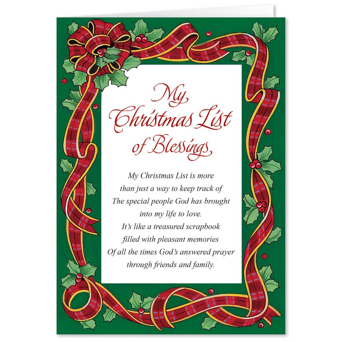 Personalized My Christmas List Christmas Card Set of 20 + '-' + 300077