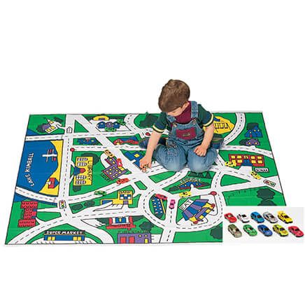 Toy Car Floor Mat and Car Set-310186