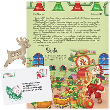 Personalized Letter From Santa and Ornament-310285