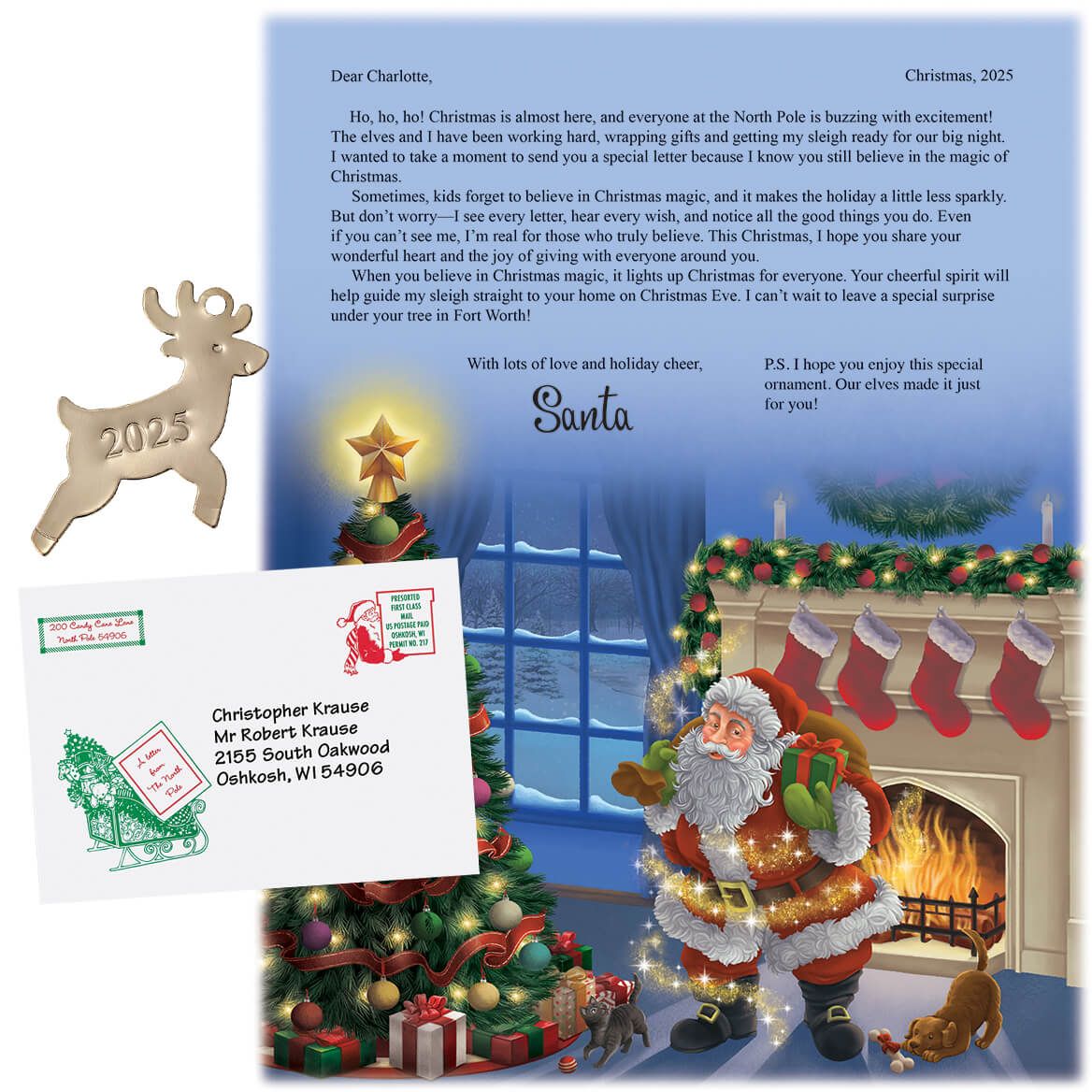 Personalized I Believe Santa Letter and Ornament + '-' + 315168