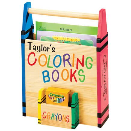 Personalized Coloring Book Caddy-315567