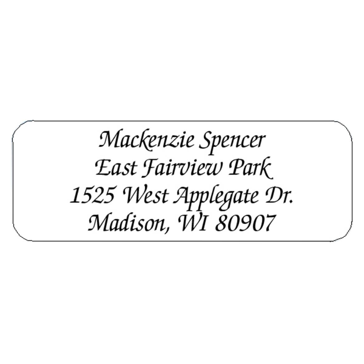 Calligraphy Personalized Roll Address Labels, Set of 200 + '-' + 320120