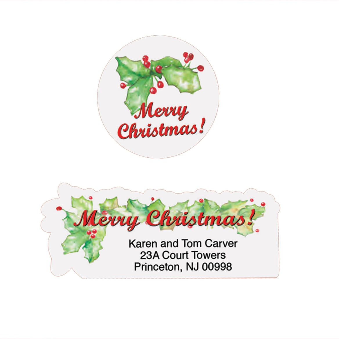 Merry Christmas Labels And Seals Set + '-' + 325252