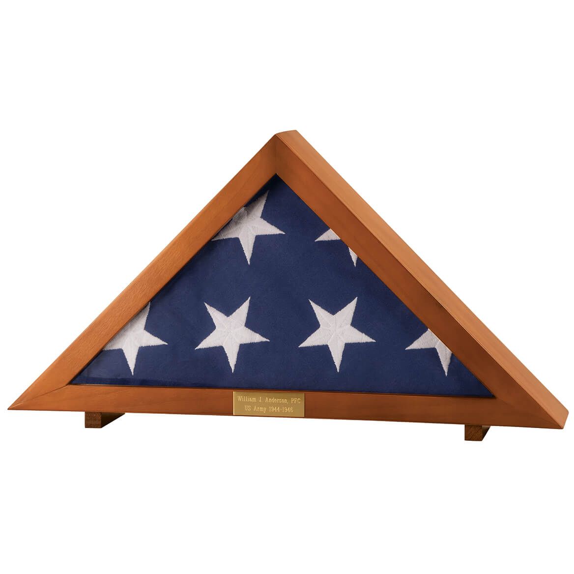 Personalized Veterans Flag Display Case + '-' + 332797