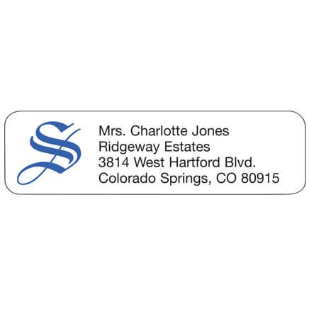 Ornate Initial Personalized Address Labels-333166