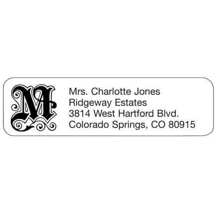 Elegant Initial Personalized Address Labels-333168
