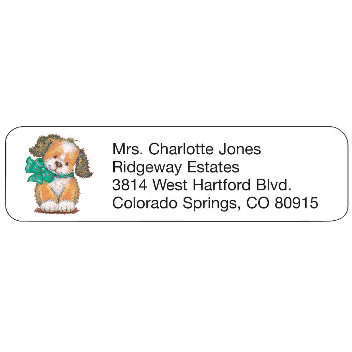 Puppy Personalized Address Labels + '-' + 333171