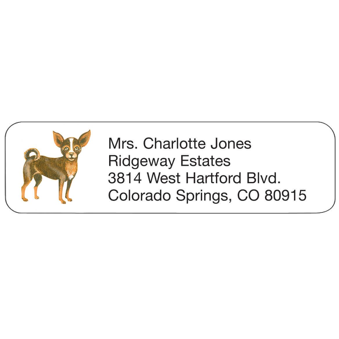 Chihuahua Personalized Address Labels + '-' + 333175