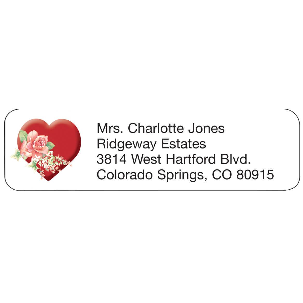 Heart Personalized Address Labels + '-' + 333177