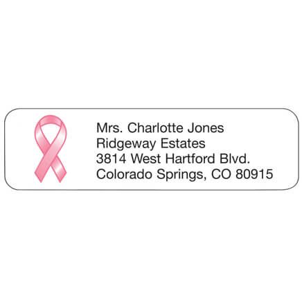 Pink Ribbon Personalized Address Labels-333180