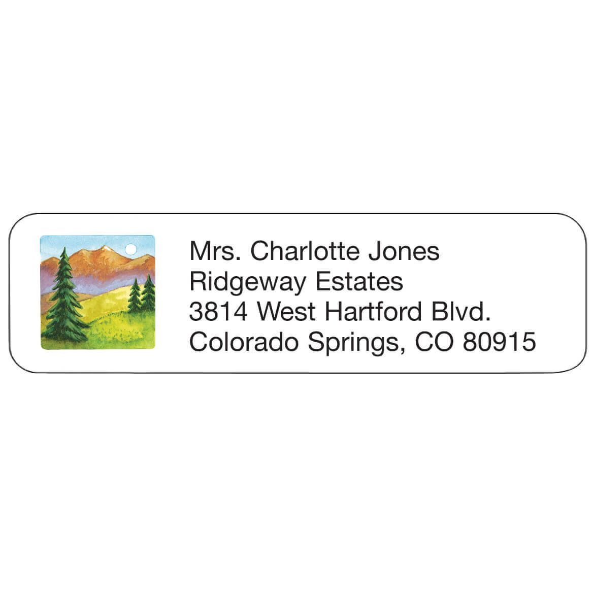 Mountain Scene Personalized Address Labels + '-' + 333186