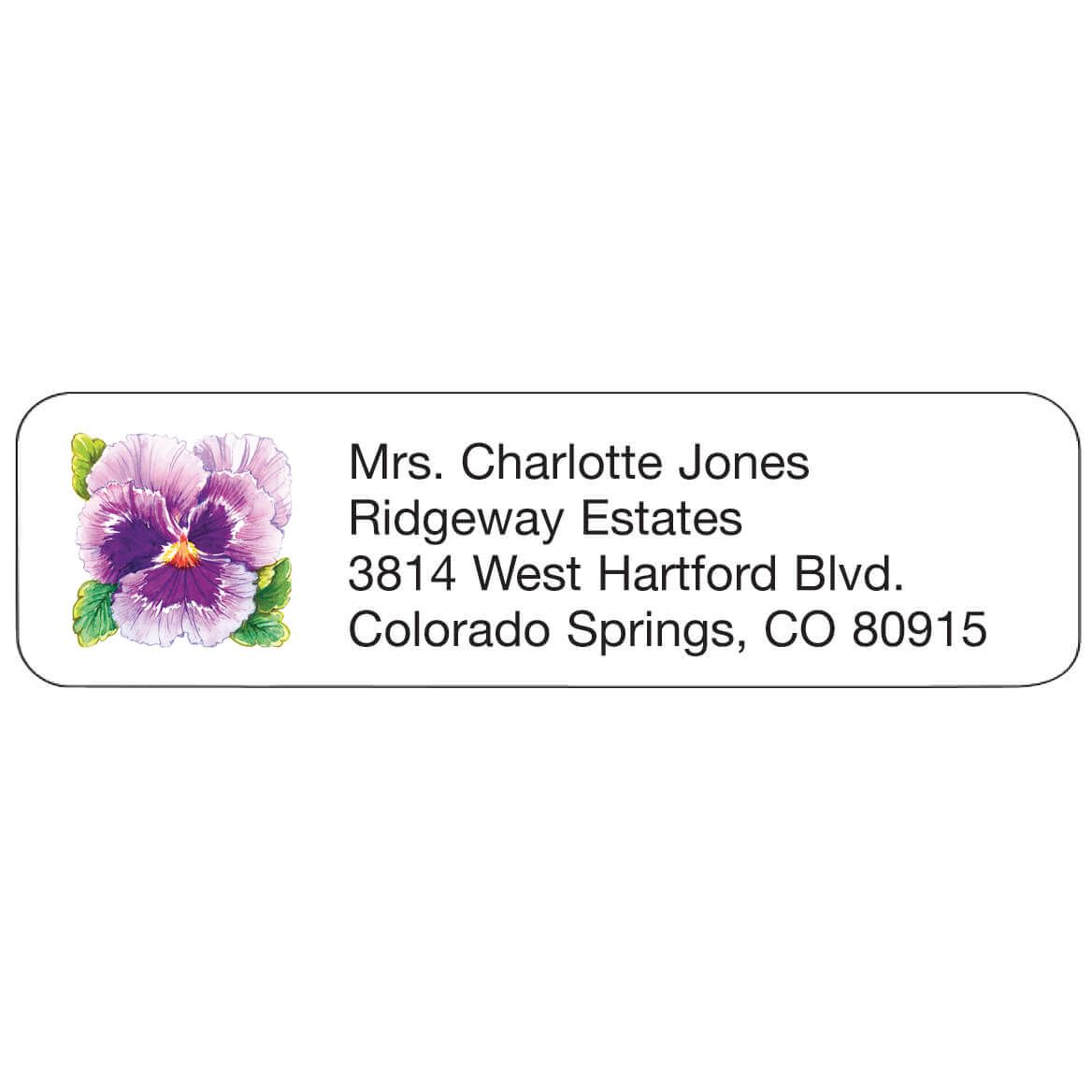 Personal Design Labels Pansy + '-' + 333187