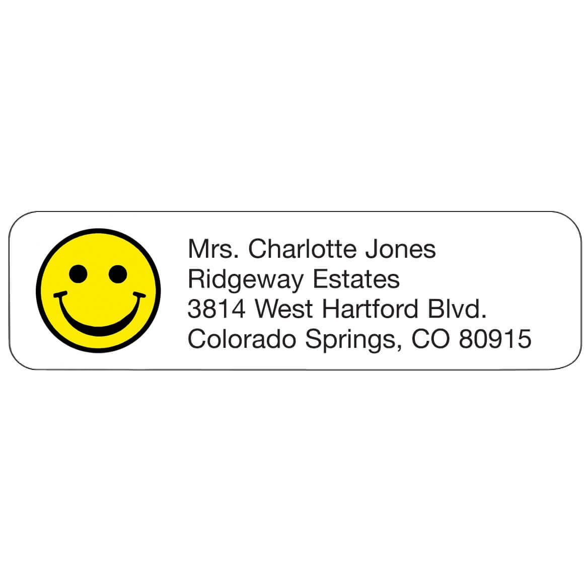 Smiley Face Personalized Address Labels + '-' + 333191