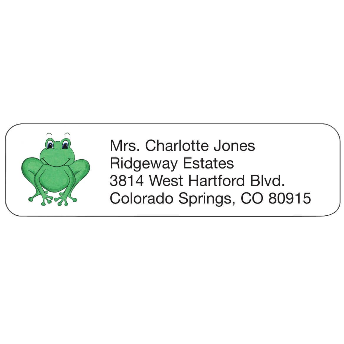 Frog Personalized Address Labels + '-' + 333196