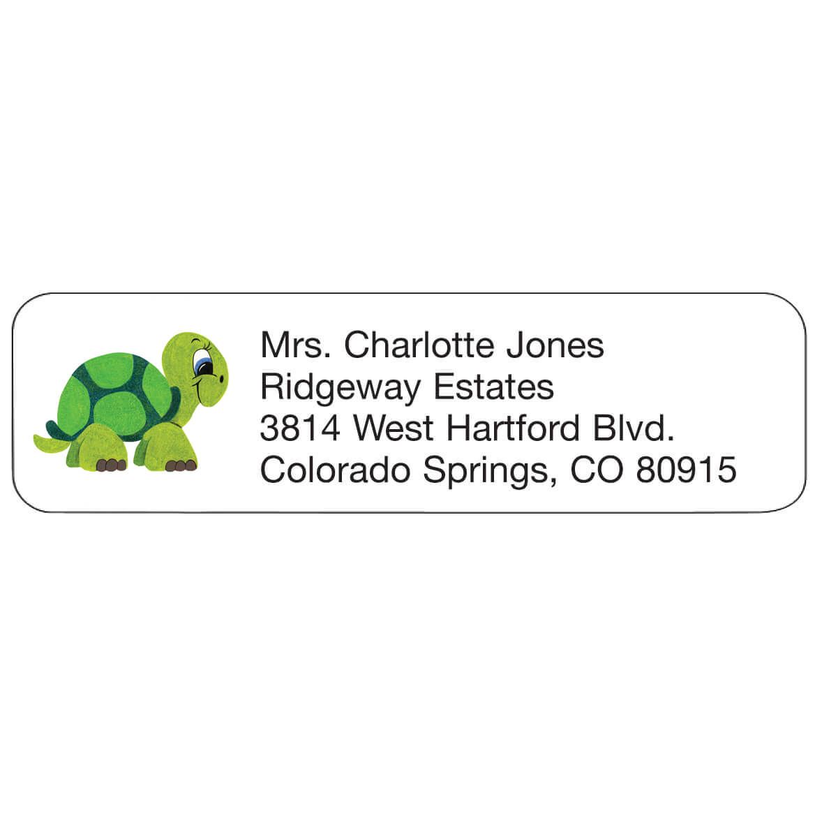 Turtle Personalized Address Labels + '-' + 333197