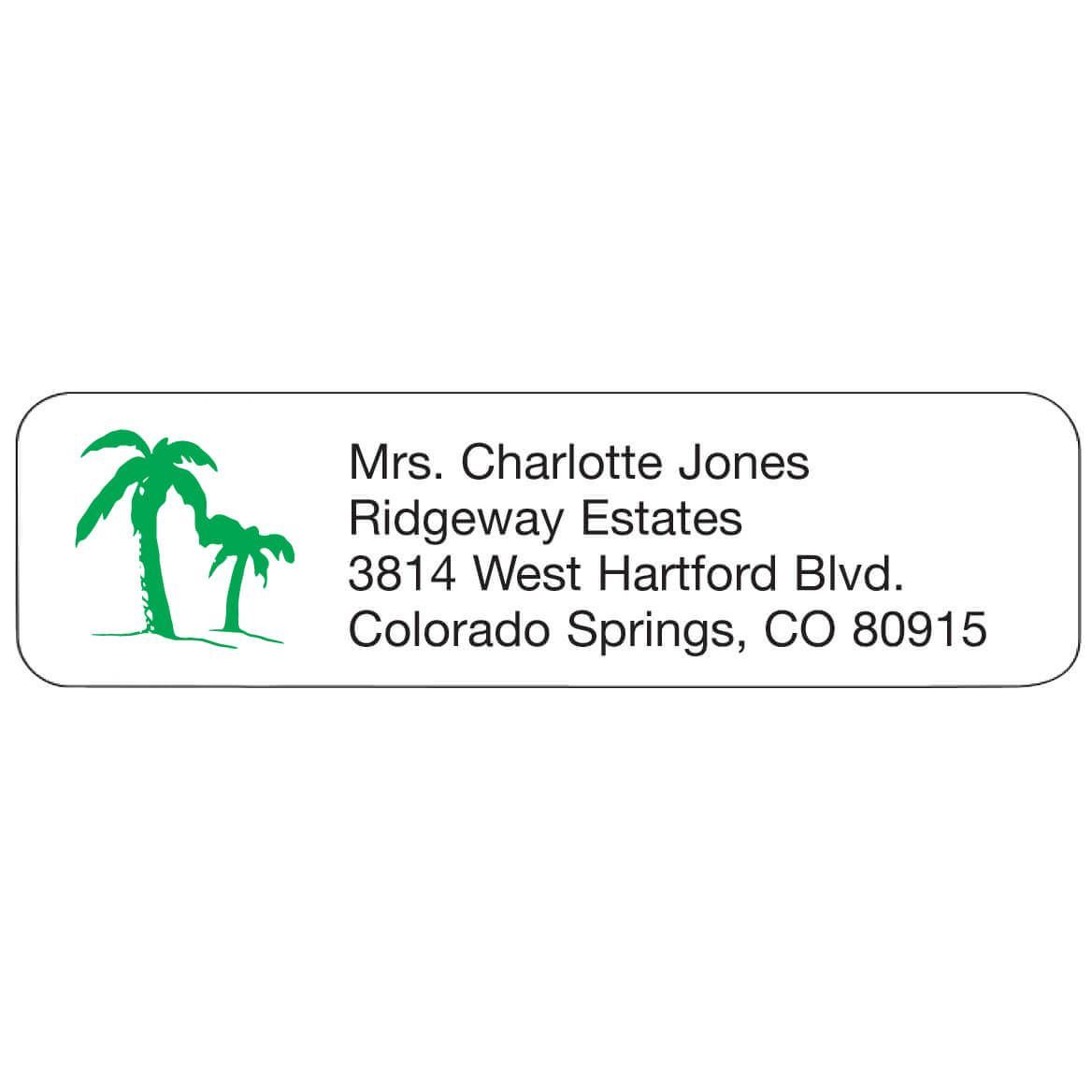 Palm Tree Personalized Address Labels + '-' + 335446