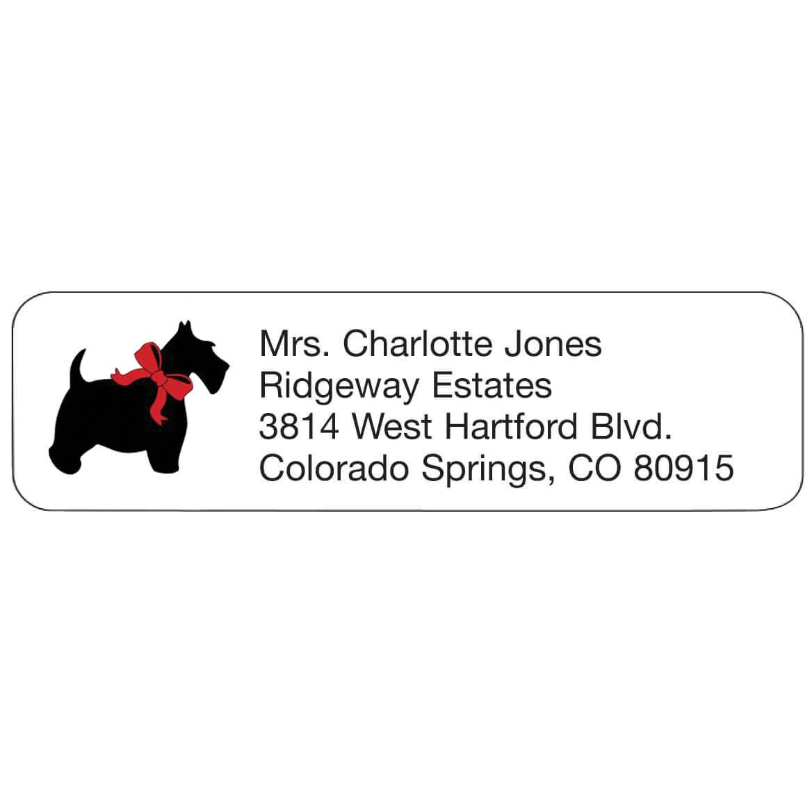Scottish Terrier Personalized Address Labels + '-' + 341420