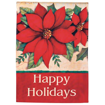 Poinsettia Garden Flag-342900