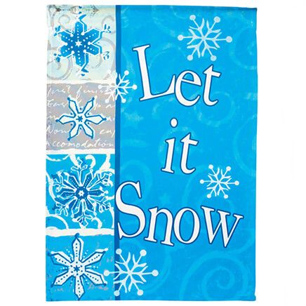 Let It Snow Garden Flag-342901