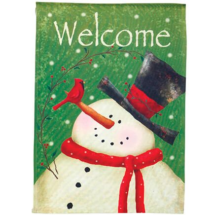 Snowman Garden Flag-342902