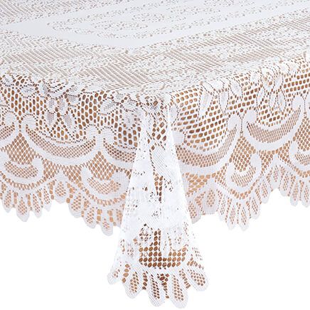 White Rose Lace Tablecloth-344548