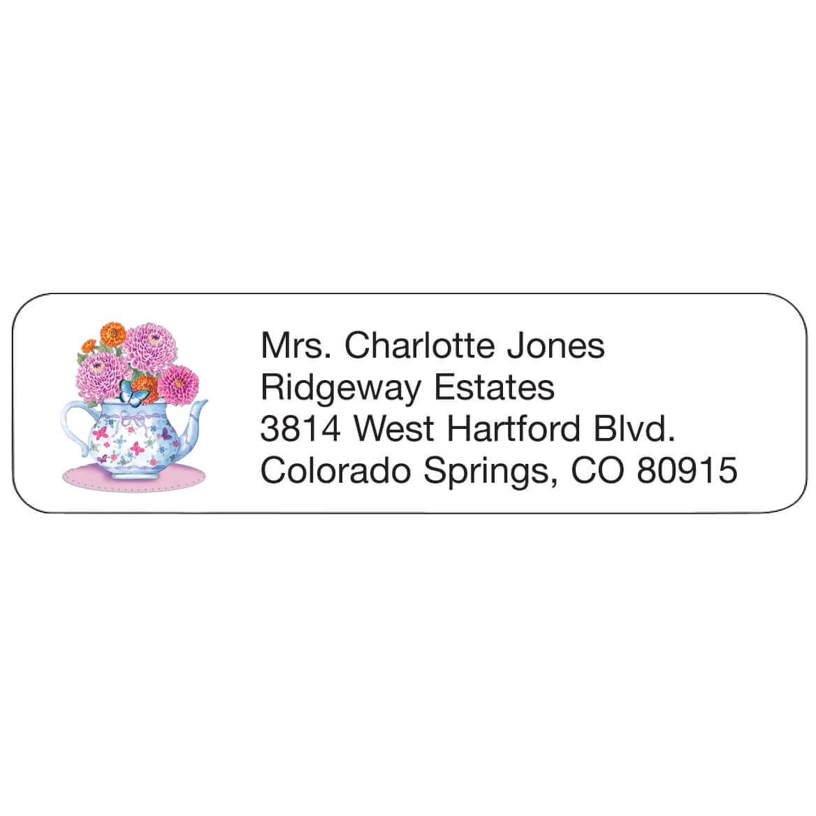 Teapot Personalized Address Labels + '-' + 344847