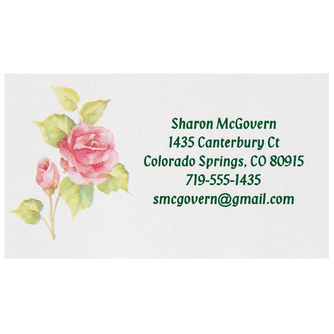 Personalized Rose Business Cards, Set of 200 + '-' + 345425