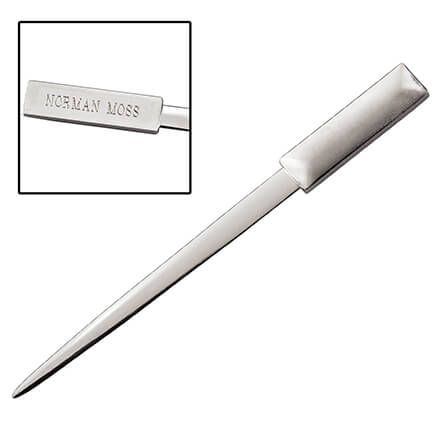 Two-Tone Brushed Metal Personalized Letter Opener-349160