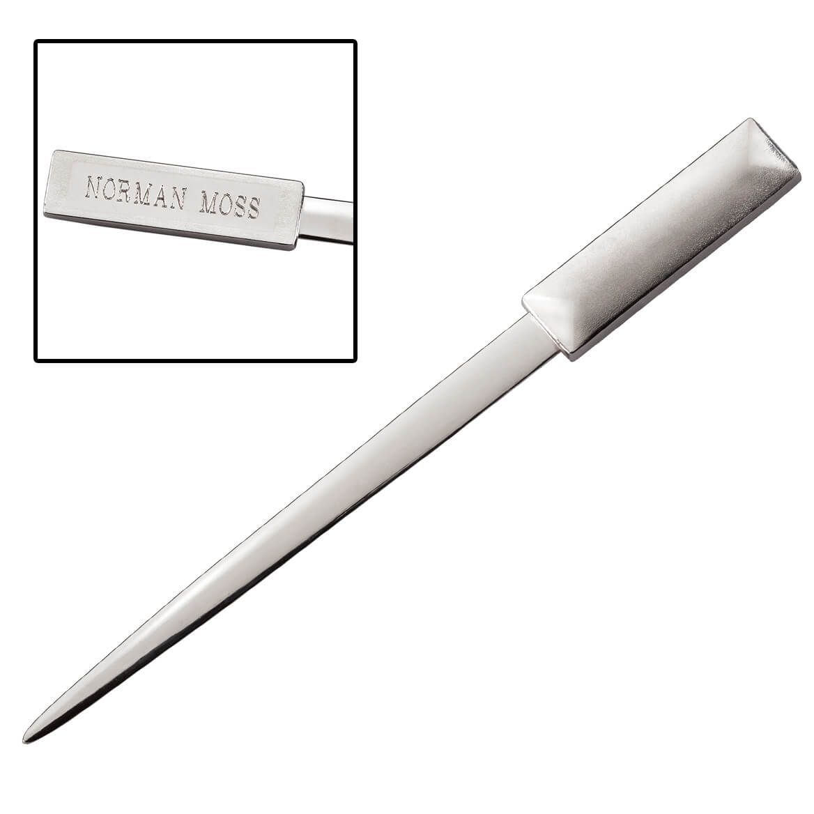 Two-Tone Brushed Metal Personalized Letter Opener + '-' + 349160