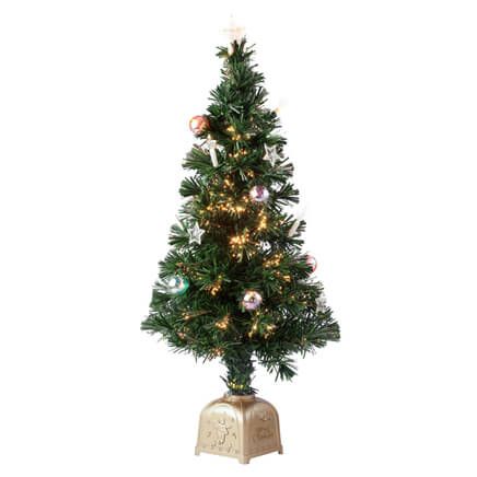 3' Musical Spinning Fiber Optic Tree by Holiday Peak™-349693