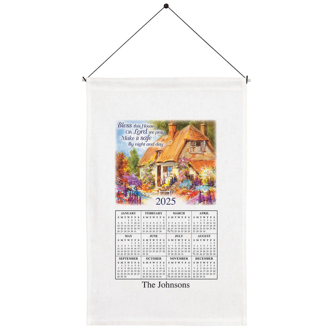 "Bless This House" Personalized Calendar Towel + '-' + 352467