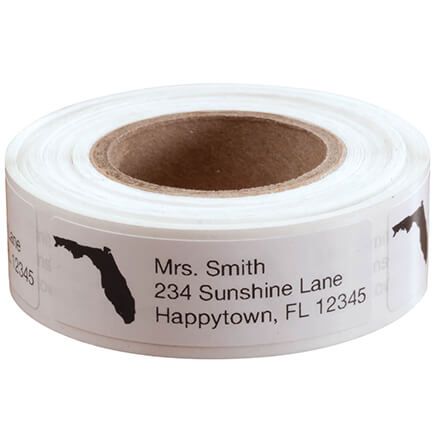 State Silhouette Personalized Address Labels - Roll of 200-352754