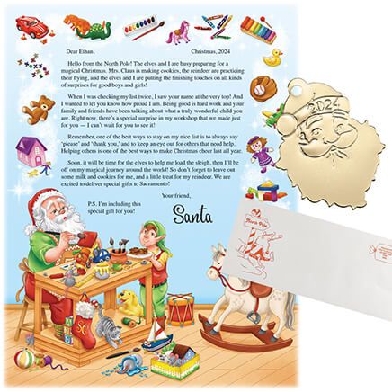 Personalized Christmas Letter from Santa and Ornament-353436