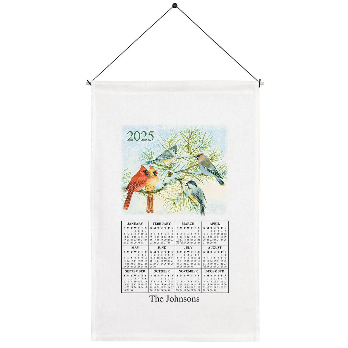 Personalized Songbirds Calendar Towel + '-' + 355864