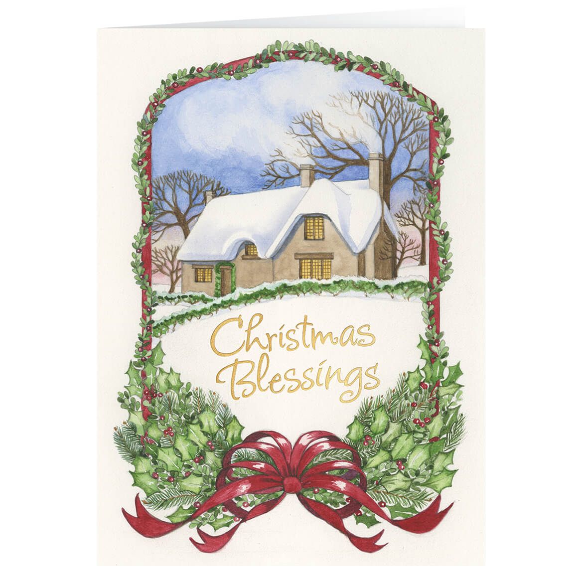 Personalized Christmas Blessings Card Set of 20 + '-' + 356003