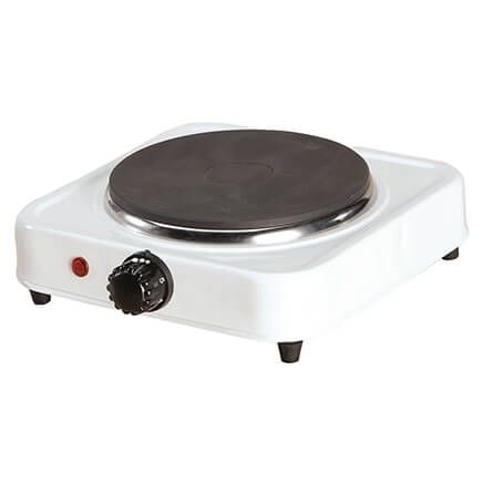 White Solid Single Top Hot Plate by Home Style Kitchen-356738