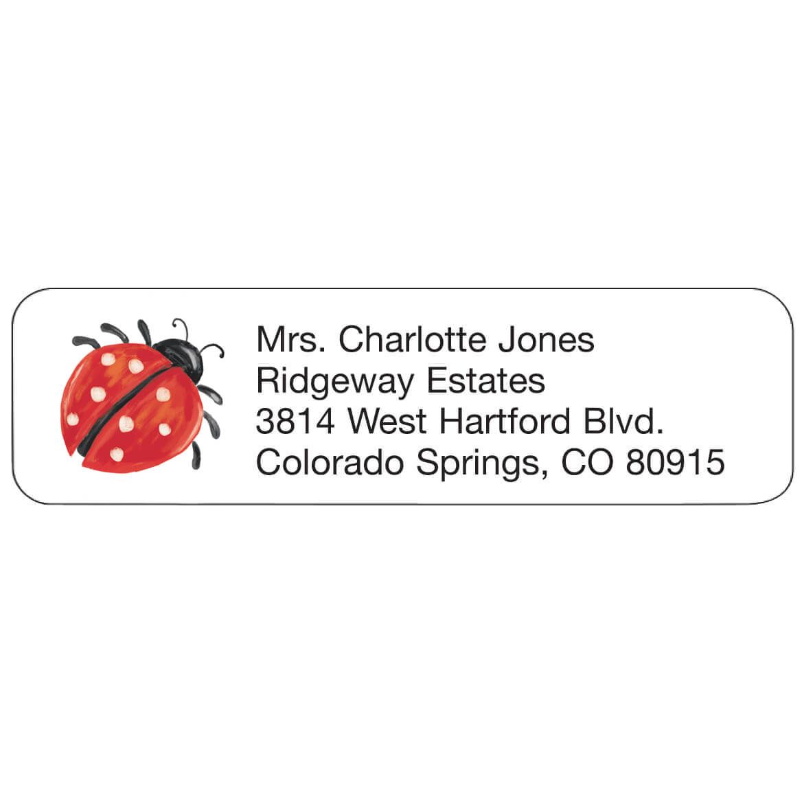 Personal Design Labels Ladybug + '-' + 358939
