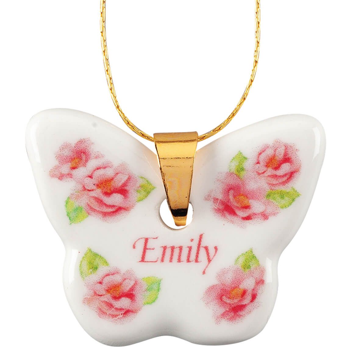 Personalized Porcelain Butterfly Pendant + '-' + 359974