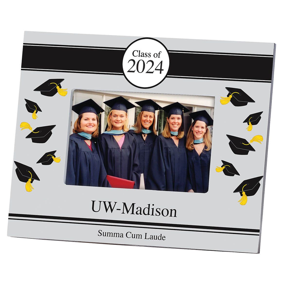 Personalized Tossed Cap Graduation Frame + '-' + 361265