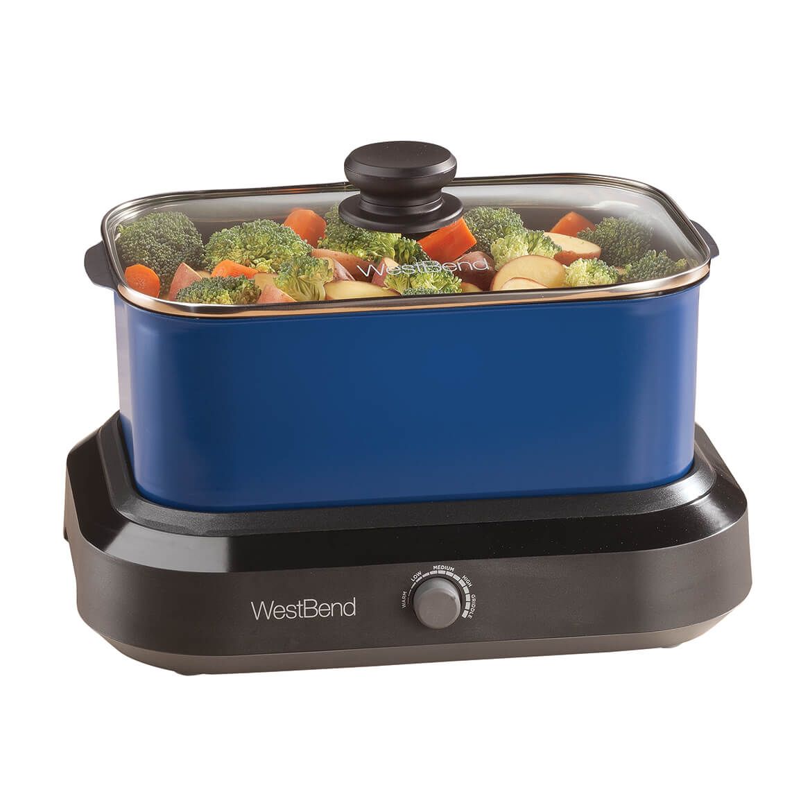 West Bend® 5 Qt. Versatility Cooker™ Blue + '-' + 363833