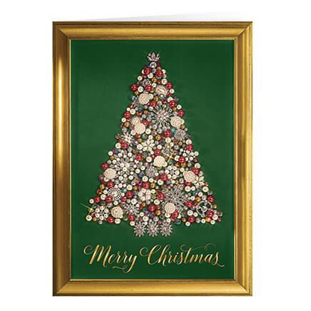 Glittering Tree Christmas Card Set of 20-364016