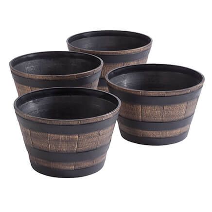 Barrel Planters, Set of 4-365032