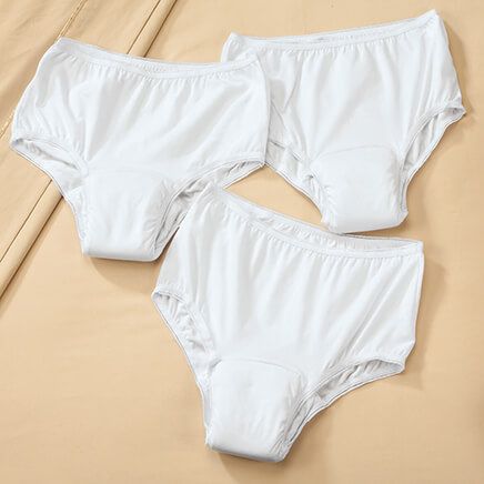 View product details for Women's 20 oz. Briefs, 3-Pack White