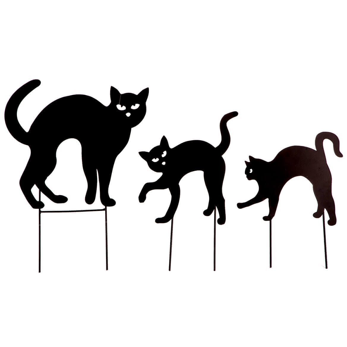 Metal Black Cat Stakes, Set of 3 by Fox River Creations™ + '-' + 365652